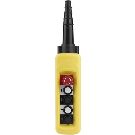 XAC-A4713 Crane Chain Hoist Push Control Switch 4 Buttons Lifting Push Button Switch