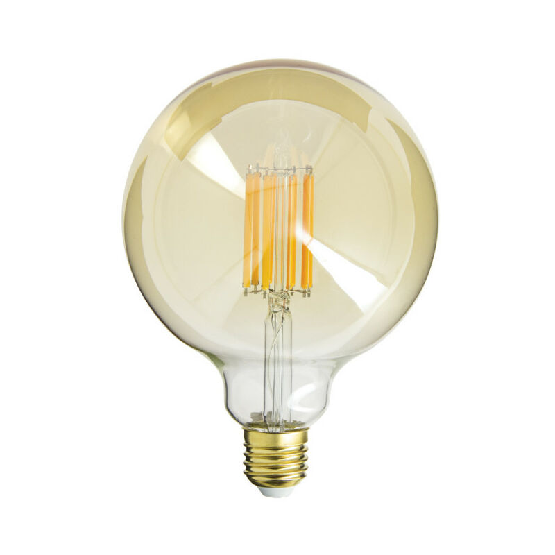 Xanlite - Ampoule Filament led déco verre ambré G125, culot E27, 1521 Lumens, conso. 15W (equivalence 100W), Blanc chaud - RFDE1521B125A