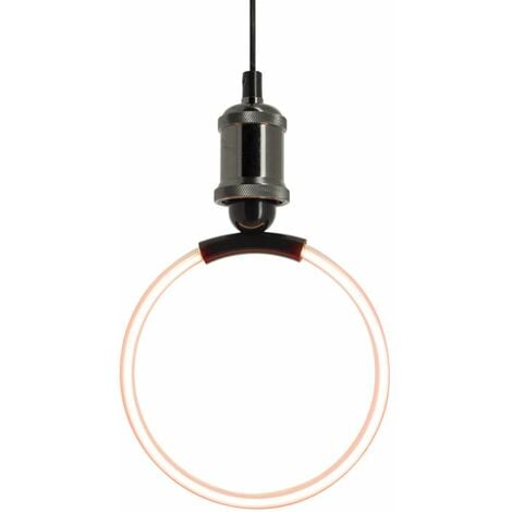 Xanlite - Ampoule Filament LED déco Ellipse Ronde, culot E27, conso. 3,5W, 470 lumens, Blanc chaud - RFDE400ERS