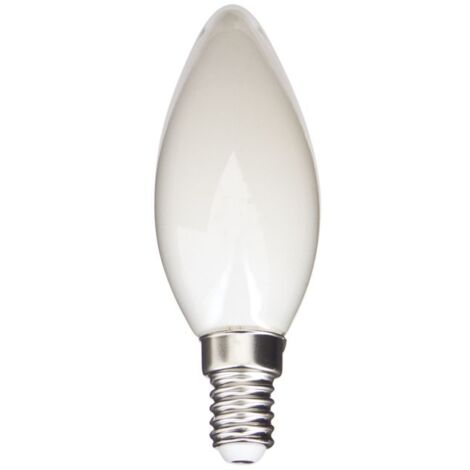 Xanlite - Ampoule Filament LED Flamme Opaque dimmable culot E14, 470 Lumens, Blanc neutre - RFV470FOCWD