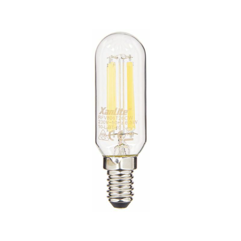 Xanlite - Ampoule à filament led T26, culot E14, conso. 6,5W, Blanc neutre, Spéciale hotte et frigo - RFV806T26CW