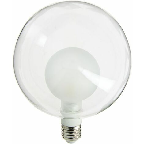XANLITE - Ampoule LED déco, double verre, forme de globe, culot E27, blanc neutre, forme allongée - RDEB150G9DVOT