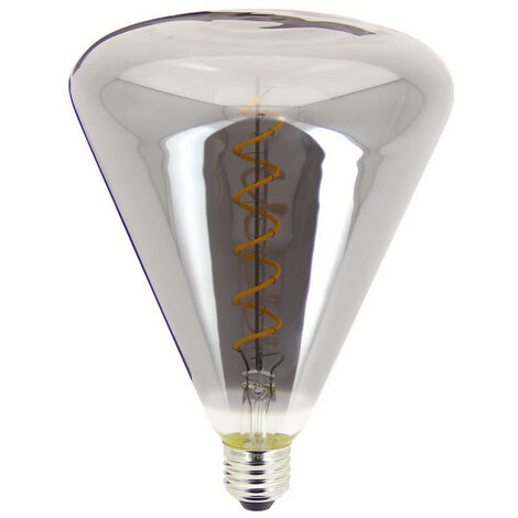 Xanlite - Ampoule LED déco Triangle au verre fumé, culot E27, 4W cons., 200 lumens, lumière blanc chaud - RFDE400T150F