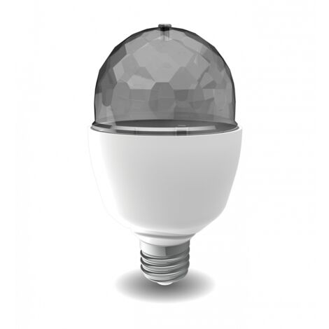Xanlite – Ampoule LED disco E27 3W – Tête rotative, lumière RVB pour ambiance festive – SEDRVB