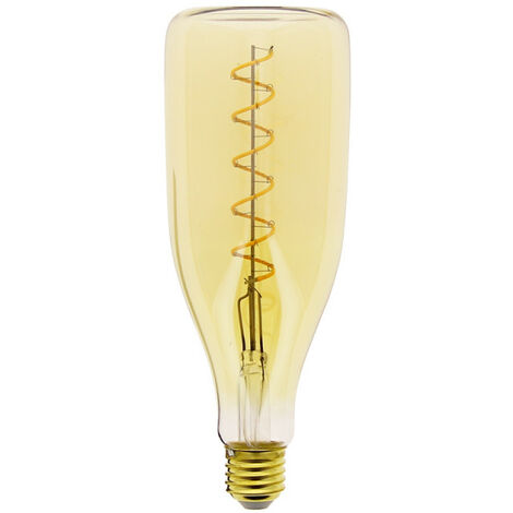Xanlite – Ampoule LED E27 4W équivalent 30W – 350 lumens blanc chaud – Verre ambré design bouteille – RFDE400B100A