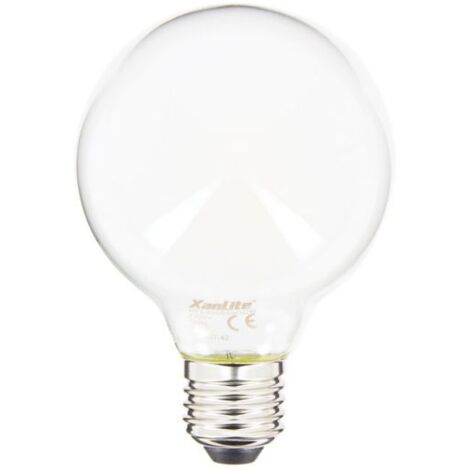 Xanlite – Ampoule LED E27 G80 Opaque 6,5W 806 lumens blanc neutre – Angle supérieur à 240° – Durée de vie 15000h – RFE806B80OCW