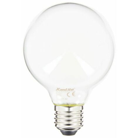 Xanlite - Ampoule LED G80 Opaque, culot E27, conso. 6,5W, 806 Lumens, Blanc neutre - RFE806B80OCW