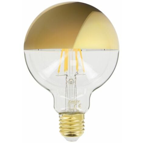 Xanlite - Ampoule LED G95 Gold, culot E27, 8W cons. (62W eq.), 360 lumens, lumière blanc chaud - RFDE850B95TG