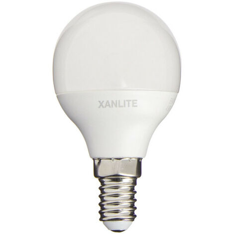 Xanlite - Ampoule LED SMD P45 Opaque, culot E14, 470 Lumens, conso. 5,3W (eq. 40W), 4000K, Blanc neutre - EV470PCW