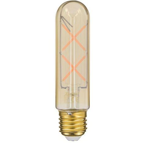 Xanlite - Ampoule LED (T125) Tube / Vintage au verre ambré, culot E27, 4W cons. (30W eq.), 323 lumens, lumière blanc chaud - RFDE300T125A