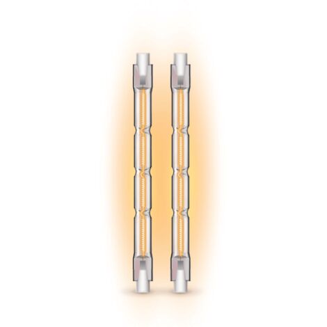 Xanlite – Ampoules halogènes R7S 118mm 2200 lumens 2900K dimmable – Pour luminaires – Lot de 2 – PACK2HR7S118118W