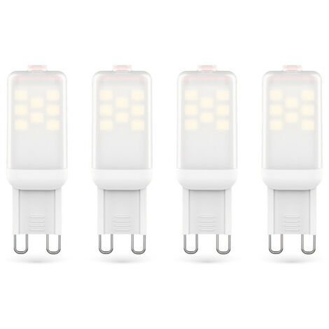 Xanlite – Ampoules SMD LED G9 200 lumens 2,2W équivalent 20W – Blanc chaud – Lot de 4 – PACK31ALG9200IW
