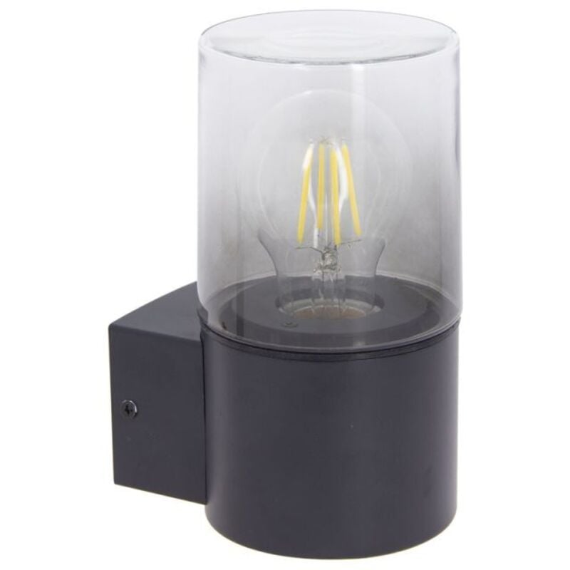 Xanlite - Applique murale filaire noire fumée IP44, culot E27, 40W max - APFE40WNF