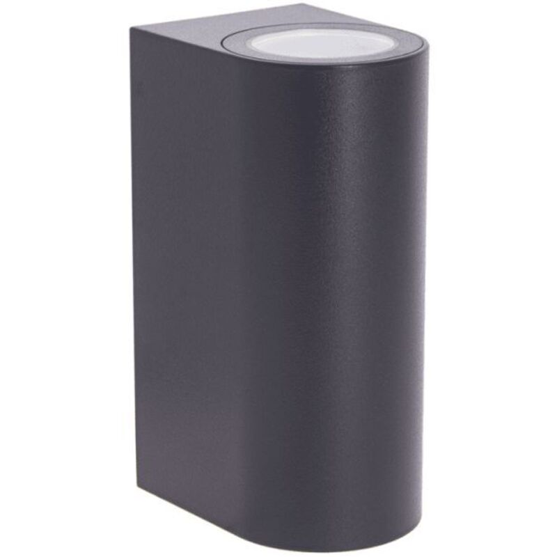 Applique murale filaire noire IP44, culot GU10, deux sources d'éclairage, 40W max - APFG40W2TN - Xanlite Applique murale filaire noire IP44, culot GU10, deux sources d'éclairage, 40W max - APFG40W2TN - Xanlite