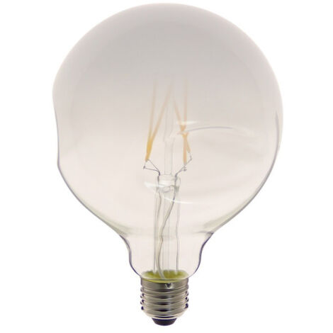 Xanlite - Bombilla LED Globo (G125) Bombilla de vidrio de leche irregular, base E27, 6W cons. (48W eq.), 600 lúmenes, luz blanca cálida  Xanlite - RFDE400B125IRB