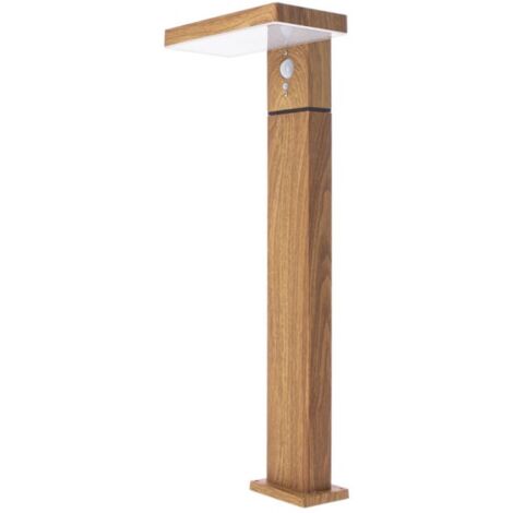 Xanlite – Borne solaire 50cm IP44 400 lumens – Détecteur de mouvement – 3 modes d'éclairage – Aluminium – SO1911W