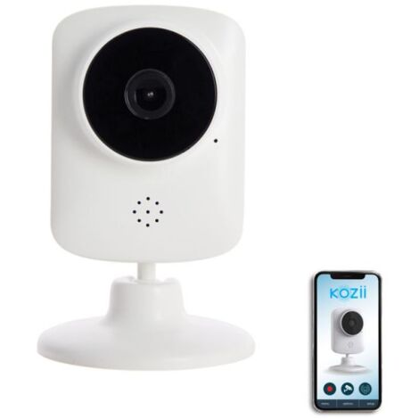 Xanlite – Caméra de surveillance intérieure HD 720p – Détecteur de mouvement – Vision nocturne jusqu'à 10m – Angle 100° – Alimentation filaire