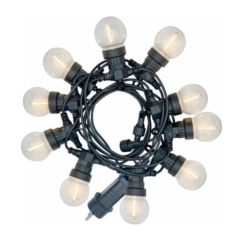 Guirlande lumineuse led 5m 230V extensible IP44, 10 boules P45 - GRL512VBP45F - Xanlite