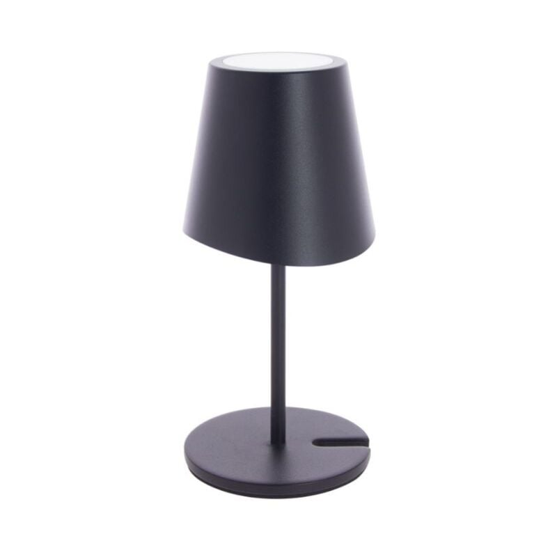 Xanlite - Lampe à poser led IP44, 250 lumens, rechargeable usb-c, 38cm, cct & Dimmable, Noir - LPM38ND