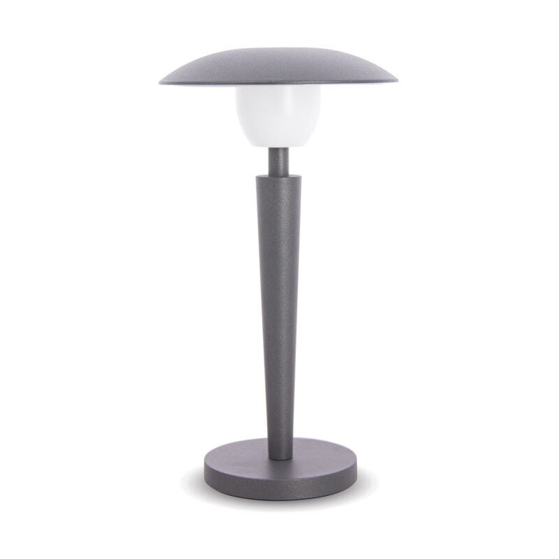 Lampe de table led IP44, 400 lumens, rechargeable usb, 25cm, cct & Dimmable, Gris - LP25GRD - Xanlite
