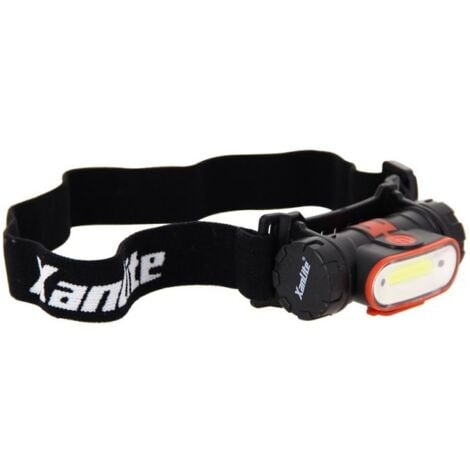 XANLITE Lampe Frontale LED, Détécteur de Mouvement Intégré, 350 Lumens, Rechargeable USB