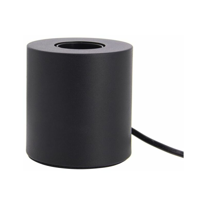 Xanlite - Lampe à poser cylindrique en métal noir , compatible culot E27, IP20, 60W puissance max - xdlapcyclomn Xanlite - Lampe à poser cylindrique en métal noir , compatible culot E27, IP20, 60W puissance max - xdlapcyclomn