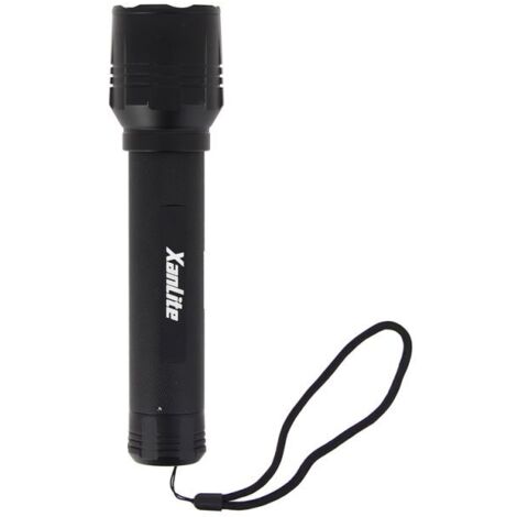 Xanlite – Lampe torche LED 1500 lumens – Portée 300 m – 3 modes d'éclairage – IP67 – Autonomie 10h – Piles incluses – TO1500L