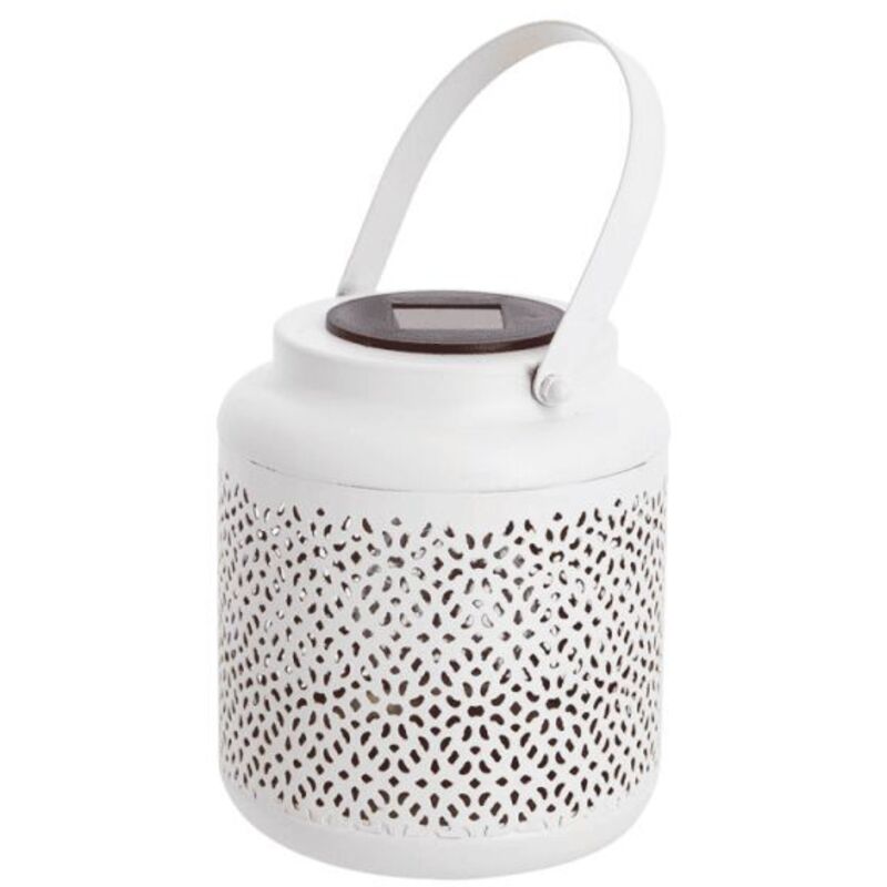 Lanterne Solaire Intérieur doré IP44 - Métal - Blanc - solam-w - Xanlite