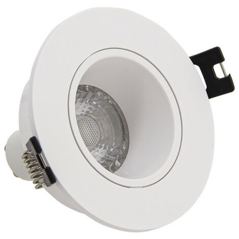 Xanlite - Lot 3 Spots GU10 conso. 4W eq. 50W 2700K Rond orientable Blanc IP20 - PACK3SP50RAB