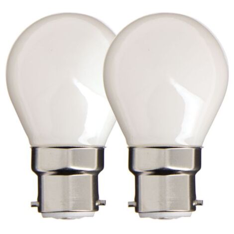 Xanlite - Lot de 2 ampoules Filament LED P45 Opaque, culot B22, 806 Lumens, equivalence 60 W, 2700 Kelvins, Blanc chaud - PACK2RFB806PO