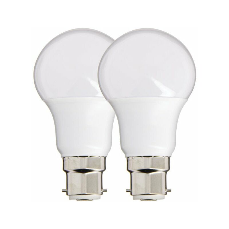 Lot de 2 Ampoules led A60, culot B22, 9W cons. (60W eq.), lumière blanc neutre - PACK2EB806GCW - Xanlite Lot de 2 Ampoules led A60, culot B22, 9W cons. (60W eq.), lumière blanc neutre - PACK2EB806GCW - Xanlite