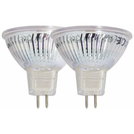 Xanlite - Lot de 2 ampoules SMD LED Spot MR16, culot GU5.3, 345 Lumens, conso. 5W (eq. 35W), 4000K, Blanc neutre - PACK2VM35SCW