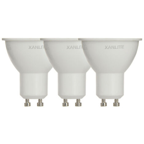 XANLITE - Lot x3 Ampoule spot LED, culot GU10, 5,5W cons. (50W eq.), blanc neutre (4000K) - PACK3RCXG345SCW
