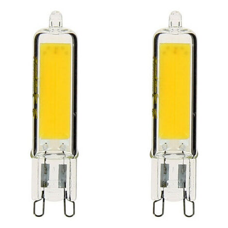 Xanlite - Pack de 2 ampoules RetroLED, culot G9, 3,7W cons. (400 lumens), lumière blanche chaud - PACK2ALG9400