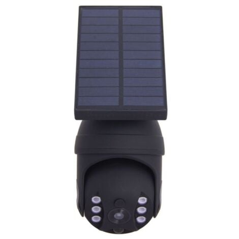 Xanlite - Projecteur Caméra factice solaire IP65, 250 lumens, détecteur de mouvement, Noir - PRSCAM250