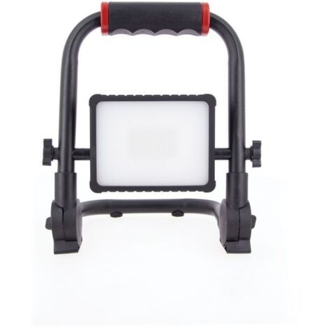 Xanlite – Projecteur portable extérieur 1000 lumens PR10WR – Rechargeable 9W – IP54 – Autonomie 5h – Tête rotative 180° – Pour chantiers et camping