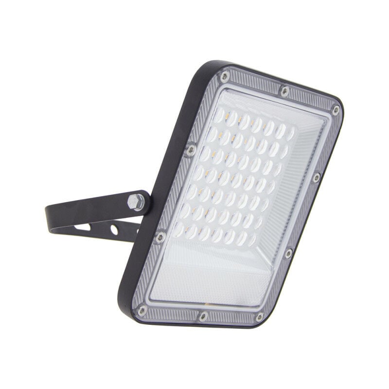 Projecteur mural noir led IP65, 2700 lumens, conso 30W (éq 160W), Blanc chaud - PR30WMCEE - Xanlite