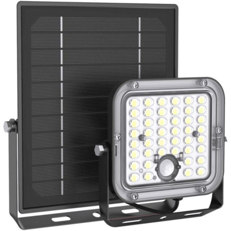 Projecteur mural Solaire 10W, 1400 lumens, IP65, détecteur de mouvement désactivable - PRS10WMCEE - Xanlite