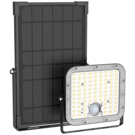 Xanlite - Projecteur mural solaire IP65, 2800 lumens, détecteur de mouvement, Noir - PRS20WMCEE