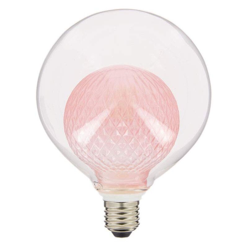 Bulb Filament Led G125 Double Rose Glass, Cap E27