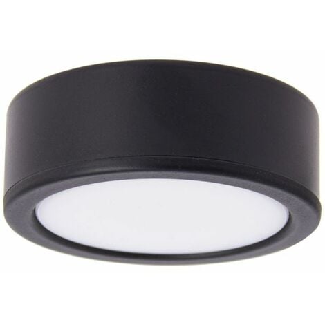 Xanlite - Spot de meuble noir LED IP44, 2 modes de fixation, CCT - ECPKSP250N
