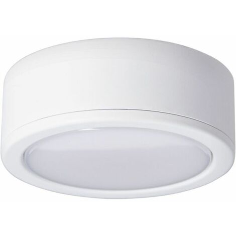 Xanlite – Spot d'intérieur LED blanc IP44 avec 2 modes de fixation – Température de couleur 3000K/4000K – 250 lumens – ECPKSP250B