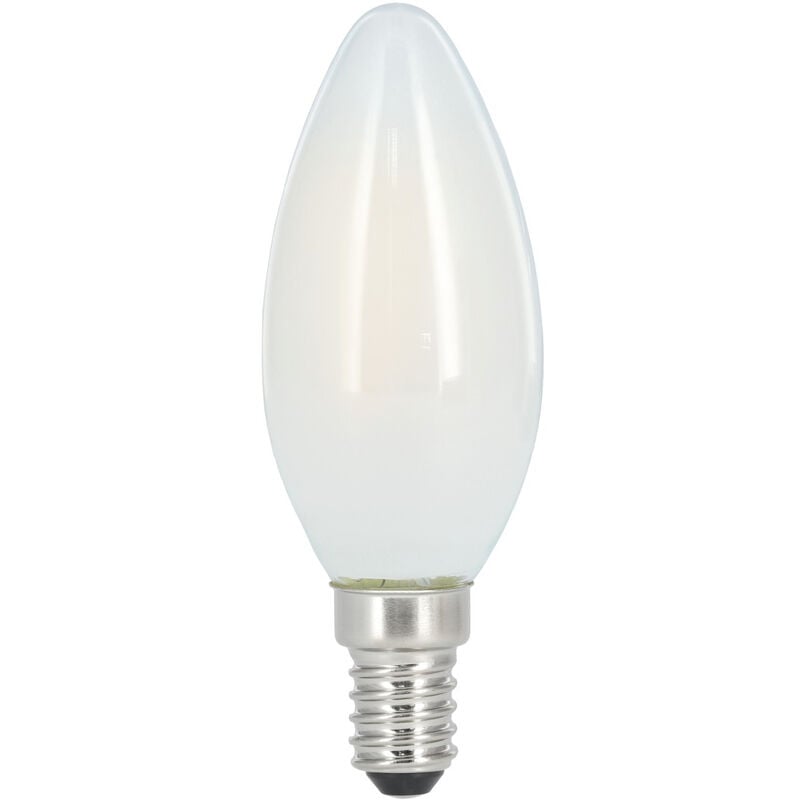 Ampoule fil. led, E14, 470LM remp. 40W, bougie, blc CHD,MATE,RA90,RÉG. Xavax
