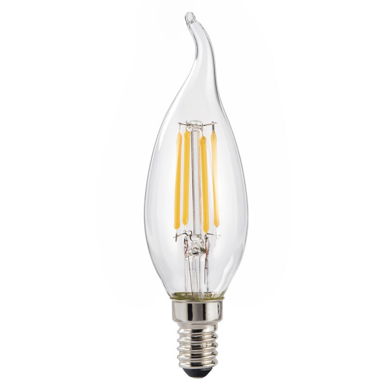 Ampoule Filam. Led, E14, 470lm Remp. 40w, Bgie Cp Vt, Transp., Blc Chd Xavax