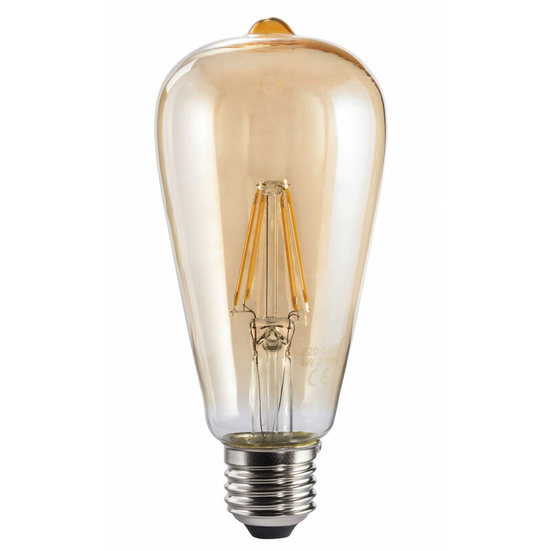 Ampoule filam. led, E27, 410LM remp. 36W, amp. vintage, ambre, blc chd Xavax