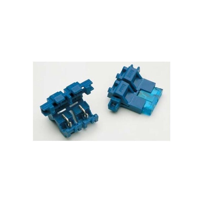 Xb Components - 03.135-0 - 100 x aereo self-displacing fuse holders - Blue