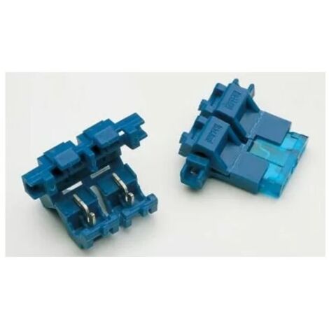 XB Components 03.135-0 - 100 x Porte-fusibles AEREO autodénudant - Bleu