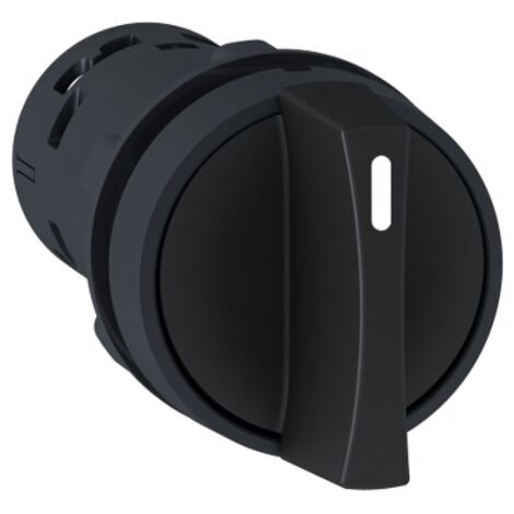 Xb7nd33 Schneider Bouton Tournant - ø22 - Noir - à Manette - 3 Positions - 2no - Harmony Xb7