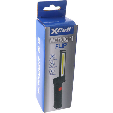 XCell 144964 Work Flip LED Arbeitsleuchte akkubetrieben 400 lm, 85 lm