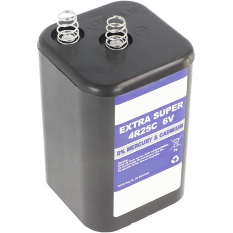 XCell 4R25 6V 9500mAh Blockbatterie, für Blinklampen, Baustellenlampen